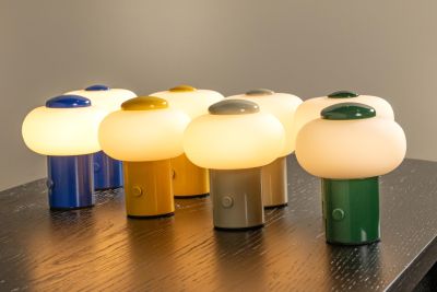 Lucide GUSTAV - Rechargeable Table lamp - Battery pack - Ø 8 cm - LED Dim. - 1x0,8W 2700K - Green